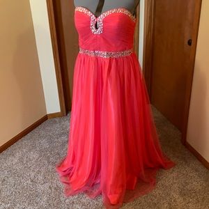 Floor length prom dress